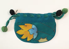 Load image into Gallery viewer, Drawstring Bag 4.5 Inch Silk Charmeuse Hand-Painted in Three Variations