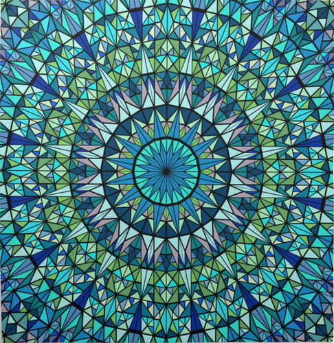 Meditation Cloth Kaleidoscopic Design great tarot cloth