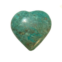 Load image into Gallery viewer, Chrysocolla Puffy Heart. Help from Fairy Kingdom
