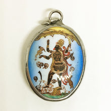 Load image into Gallery viewer, Goddess Kali Pendant Enameled