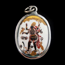 Load image into Gallery viewer, Goddess Kali Pendant Enameled