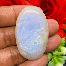 Load image into Gallery viewer, Rainbow Moonstone Cabochon in Oval Shape