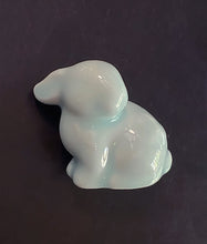 Load image into Gallery viewer, Chinese Year of the Rabbit Figurine Celadon Glazed Porcelain