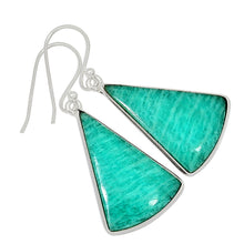 Load image into Gallery viewer, Amazonite Earrings Triangular