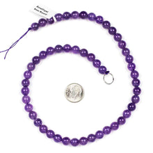 Load image into Gallery viewer, Brazilian Amethyst 8.5mm Round Beads - One 15 inch strand of 44 Beads