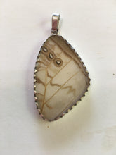 Load image into Gallery viewer, Butterfly Wing Pearl Blue Morpho Pendant in Size Large