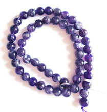 Load image into Gallery viewer, Brazilian Amethyst 8.5mm Round Beads - One 15 inch strand of 44 Beads
