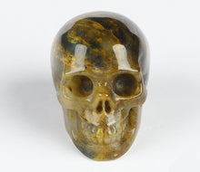 Load image into Gallery viewer, Golden Pietersite Skull Bead - Realistic