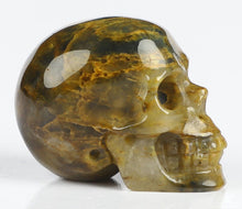 Load image into Gallery viewer, Golden Pietersite Skull Bead - Realistic