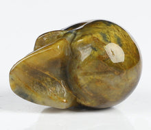 Load image into Gallery viewer, Golden Pietersite Skull Bead - Realistic