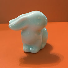 Load image into Gallery viewer, Chinese Year of the Rabbit Figurine Celadon Glazed Porcelain