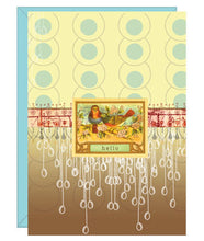 Load image into Gallery viewer, Whimsical Card Papaya Art 5x7 Greeting Card