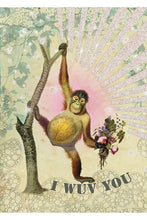 Load image into Gallery viewer, Whimsical Card Papaya Art 5x7 Greeting Card