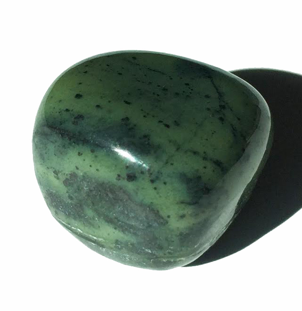 Dark green stone deals with black spots