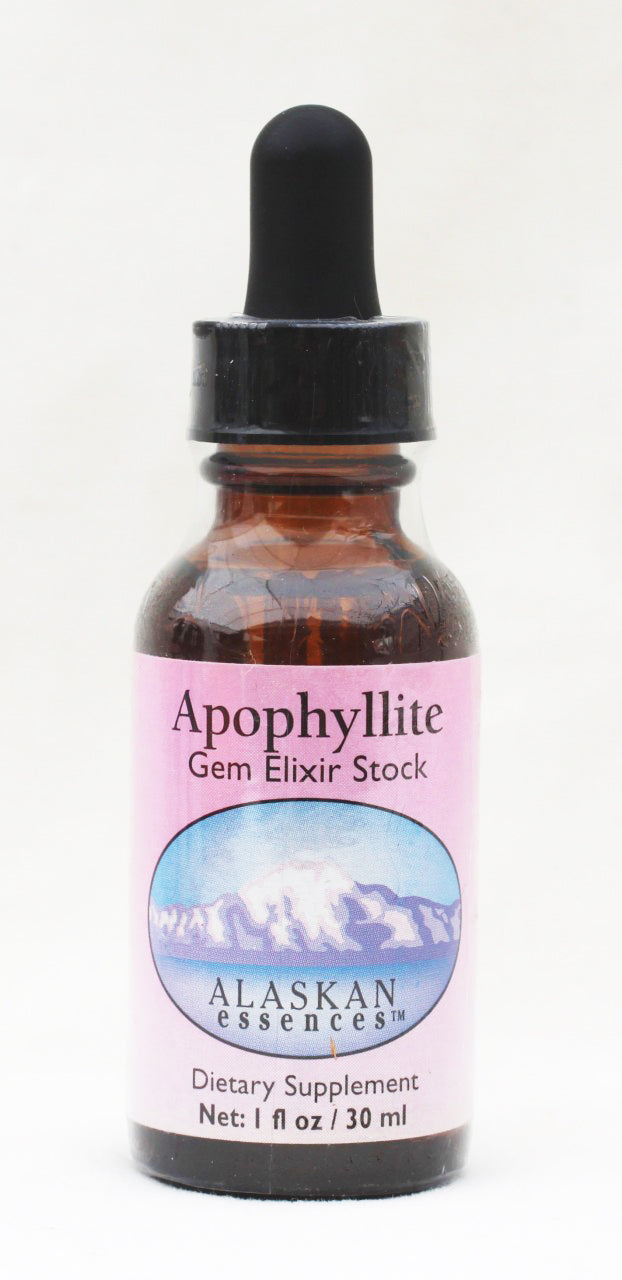 Apophyllite Gem Elixir 1 oz size Alaskan Essences