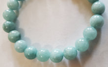 Load image into Gallery viewer, Aquamarine Bracelet  of 8mm Round Beads