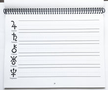 Load image into Gallery viewer, Astrological Symbols Practice Pad by Stephanie Jourdan, Ph.D.