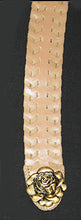 Load image into Gallery viewer, Boho Leather Belt in Light Rose Pink with whip stitching design.  M/L
