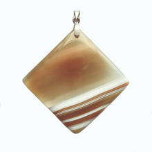 Load image into Gallery viewer, Brazilian Banded Agate Pendant aka Brazilian Ribbon Agate