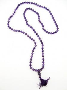 Brazilian Amethyst Mala 7mm Prayer Beads
