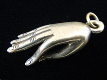 Load image into Gallery viewer, Buddha Hand Charm in Silver-Plated Brass