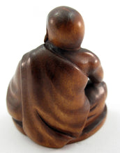 Load image into Gallery viewer, Seated Buddha Bead Boxwood Netsuke