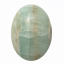 Load image into Gallery viewer, Caribbean Blue Calcite Palm Stone 2.9 oz.