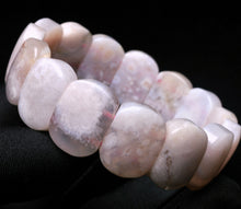 Load image into Gallery viewer, Cherry Blossom Agate Bracelet in size large