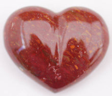 Load image into Gallery viewer, Red Jasper Heart - Chestnut Jasper puffy heart