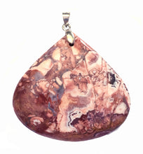 Load image into Gallery viewer, Crazy Lace Rosetta Stone Pendant wide pear shape