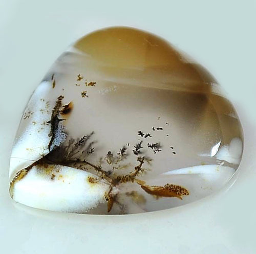 Dendrite Agate Cabochon in Pear Shape