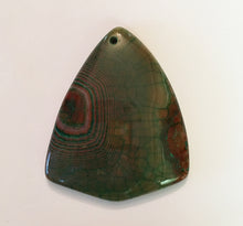 Load image into Gallery viewer, Dragon Veins Agate Bead in Green and Brown