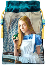 Load image into Gallery viewer, Alice in Wonderland Tarot Bag made from Vietnamese Silk