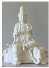 Load image into Gallery viewer, Primordial Buddha on Elephant Porcelain Figurine