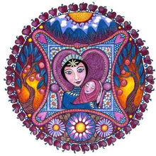 Load image into Gallery viewer, Whimsical Art Print Tarot Card from Lindy Longhurst Art The Empress Spiritual Greeting Card