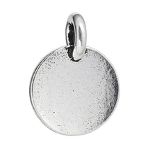 Load image into Gallery viewer, Eye of Horus Silver Plated Pewter Charm with Antique Finish