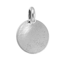 Load image into Gallery viewer, Fat Bird Silver Plated Pewter Charm with Antique Finish