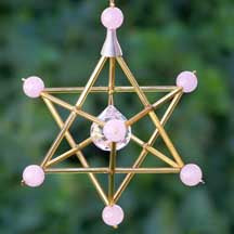 Load image into Gallery viewer, Merkaba Mobile for Greater Brain Accessibility: Sacred Geometry Star of David