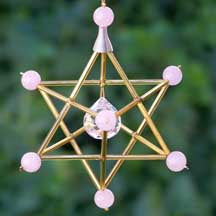 Load image into Gallery viewer, Merkaba Mobile for Greater Brain Accessibility: Sacred Geometry Star of David