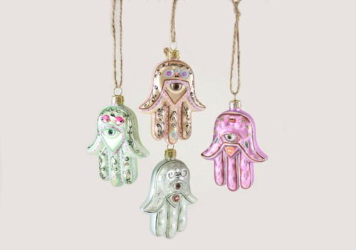 Hand of Fatima Ornament in four color options