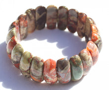 Load image into Gallery viewer, Spider Web Agate Picket Bead Bracelet for Growth, Fertility, and Prosperity