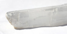 Load image into Gallery viewer, Selenite Crystal Wand Stick from Morocco instantly clears your aura and space!