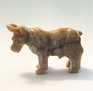 Bull Figurine Soapstone Carving