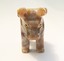 Load image into Gallery viewer, Bull Figurine Soapstone Carving