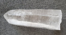 Load image into Gallery viewer, Lemurian Laser Wand for accessing sacred information with unusual threads of Black Tourmaline