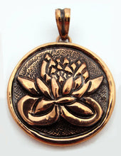 Load image into Gallery viewer, Lotus Pendant in Copper