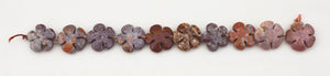 Fancy Jasper Beads in Flower Power shapes