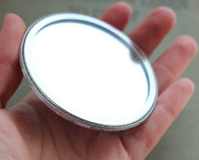Load image into Gallery viewer, Belling the Cat Pocket Mirror 3 inches big, but very lightweight!