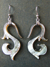 Load image into Gallery viewer, Mother of Pearl Shell Earrings with Sterling Silver Ear Wires
