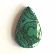 Load image into Gallery viewer, Malachite in Chrysocolla Cabochon in Pear Shape
